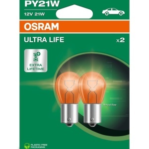 SET 2 BECURI 12V PY21W ULTRA LIFE BLISTER OSRAM - Img 3