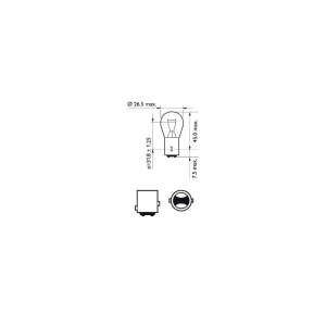 SET 2 BECURI SEMNALIZARE P21/5W 12V (blister) PHILIPS - Img 3