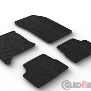 Set 4 Covorase Cauciuc dedicate FIAT 600 Hybrid HB 2024->/ rubber mats