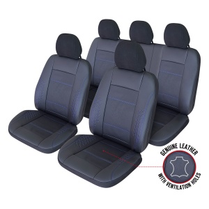 SET HUSE SCAUN EXCLUSIVE LEATHER ATLAS NEGRU UMB-B - Img 2