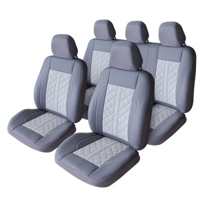SET HUSE SCAUN EXCLUSIVE LEATHER SI ALCANTARA GRI