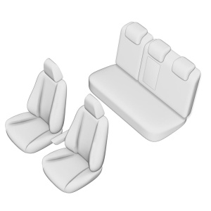 SET HUSE SCAUN UMBRELLA PENTRU NISSAN QASHQAI 2014-2021 (BANCHETA FRACTIONATA) CU TETIERE IN FORMA DE L - Img 2