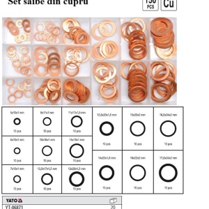 Set saibe din cupru 150 piese