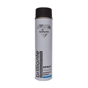 Vopsea Spray Acrilica NEGRU MAT (RAL 9005) 600 ml BRILLIANTE