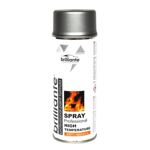 Vopsea Spray Temperaturi Inalte (Argintiu) 400ml BRILLIANTE