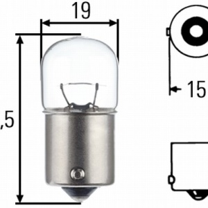 Bec Hella R10W 12V 10W BA15s