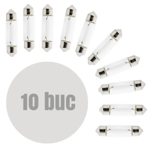 Bec MTR SV8.5 12V 10W Set 10 buc