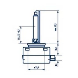 BEC XENON 85V D1S 4000 K NARVA