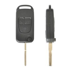 CARCASA CHEIE CONTACT PENTRU MERCEDES-BENZ CLASS C/ S / ML / SL 3 BUTOANE, CU CHEIE - Img 1