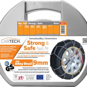 Cartech Strong & Safe Nr 120 Lanțuri Antiderapante Grosime 9mm 2buc