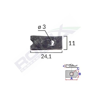 CLIPS FIXARE UNIVERSAL - NEGRU SET 25 BUC - Img 2