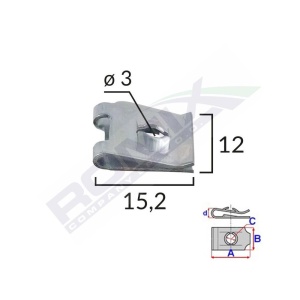 CLIPS METALIC FIXARE UNIVERSAL SET 25 BUC - Img 2