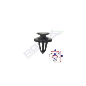 CLIPS TAPITERIE PENTRU ALFA, CITROEN, FIAT, PEUGEOT 8X21.4MM NEGRU - SET 10 BUC - Img 2