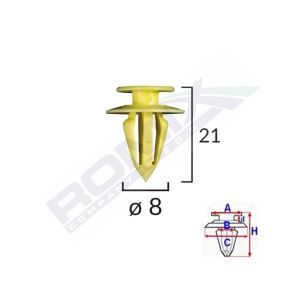 CLIPS TAPITERIE PENTRU VW/FORD/SEAT SET 10 BUC - Img 2