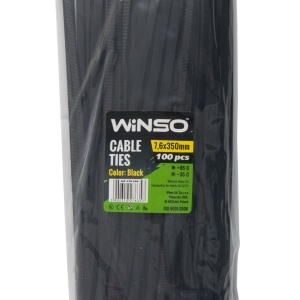 Coliere plastic 7,6x350 Negru - Set 100 buc