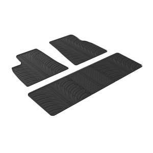 Covorase Cauciuc Tesla Model S 2014- culoare Negru, presuri Gledring, 4 buc.