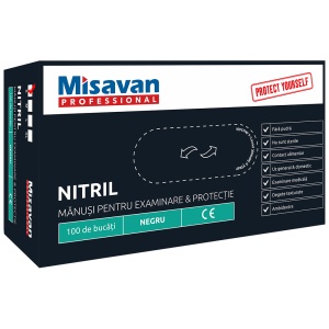 Manusi nitril Misavan, negru S