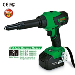 Masina de Nituit Toptul Brushless Cordless 18V (Seria Pro) ● 2 acumulatori ● 11.800 N