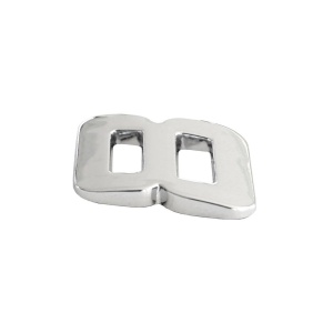 ORNAMENT AUTO 3D. CIFRA 8. 26 MM. CROMAT - Img 2