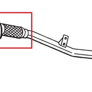 RACORD FLEXIBIL CU FLANSA SOFT FLEX (C) 35x235 MM LOGAN II / SANDERO II 0.9TCE - Img 2