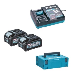 Set 2 acumulatori si incarcator, Li-Ion, 40 V, 4 Ah, valiza speciala