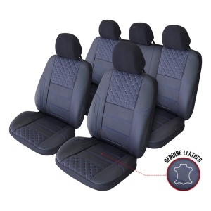 SET HUSE SCAUN EXCLUSIVE LEATHER QUEEN NEGRU UMB-B - Img 2