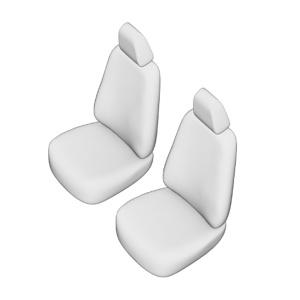 SET HUSE SCAUN UMBRELLA PENTRU DACIA SW LOGAN VAN (1+1) 2013-2021 - Img 1