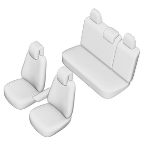SET HUSE SCAUN UMBRELLA PENTRU RENAULT MEGANE 2016- (BANCHETA FRACTIONATA) (FARA COTIERA SPATE. TETIERE FATA IN FORMA DE U) - Img 2