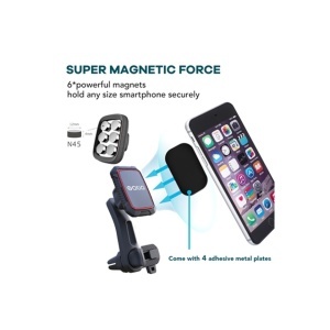 Suport Telefon Magnetic Auto Cu Fixare In Grila De Ventilatie Si Brat Reglabil - Img 5