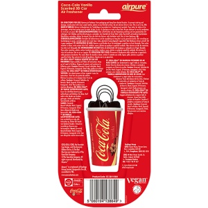 AIRPURE Odorizant pentru mașină, ceașcă 3D, Coca-Cola vanilie