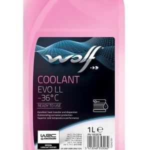 Antigel diluat WOLF COOLANT EVO LL Rosu (G12|G13|G12++|G12+|G11) ( -36°C) 1L