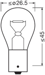 BEC CAMION 24V P21W TRUCKSTAR PRO +100% SET 10 BUC OSRAM - Img 3