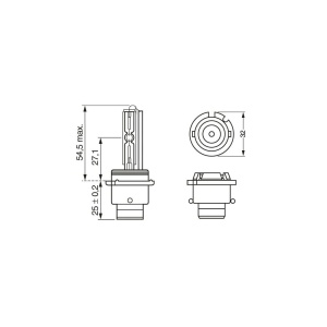 BEC D2S 85V 35W P32D-2 XENON WHITE BOSCH