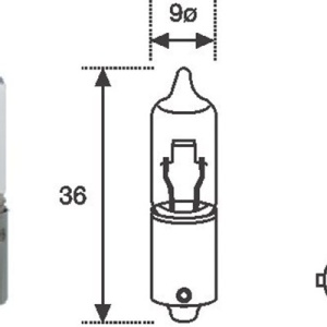 Bec Magneti Marelli H21W 12V 21W BAY9s