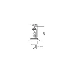 BEC MOTO 12V HS1 35/35 W ORIGINAL OSRAM