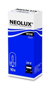 Bec Neolux W5W 24V 5W W2.1X9.5d Set 10 buc