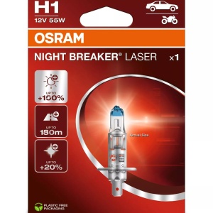 Bec Osram Night Breaker Laser Next Generation H1 12V 55W P14,5s blister
