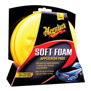 BURETE APLICATOR POLISH, 10,2 CM, SOFT FOAM APLICATOR-UNITATE FACT 2 BUC - MEGUIARS
