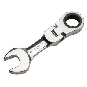 Cheie combinata scurta cu clichet articulat 10 mm
