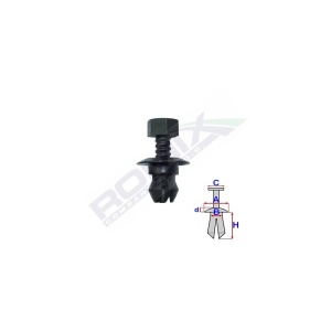 CLIPS FIXARE PENTRU VW, AUDI 8.5X10.6MM NEGRU - SET 10 BUC - Img 2
