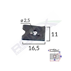 CLIPS FIXARE UNIVERSAL - NEGRU SET 25 BUC - Img 2