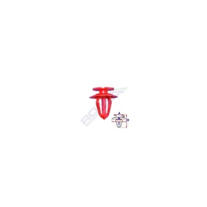 CLIPS TAPITERIE PENTRU OPEL - ROSU SET 10 BUC - Img 2