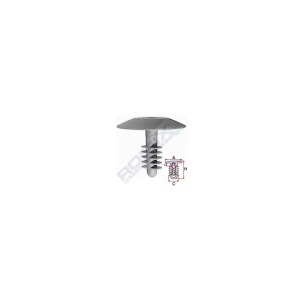 CLIPS TAPITERIE PENTRU UNIVERSAL 10.6X12MM - GRI SET 10 BUC - Img 2