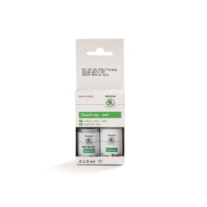 Creion vopsea pentru retusuri original Skoda 9559 / F7W / 8B8B - Verde / Arctic Green metallic - Img 2