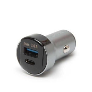 DELIGHT - Adaptor brichetă - type C / PD și USB, cu încărcare rapidă