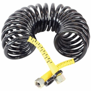 Furtun spirala Negru 54,00 × 10,00 × 10,00 cm