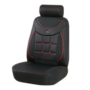 Huse scaun auto Negru/Rosu Silver 609