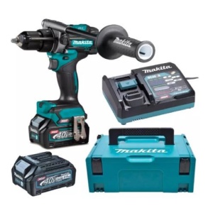 Makita DF001GM201 masina de gaurit-insurubat cu mandrina 40 V | 140 Nm | Fara perii de carbon | 2 x 4 Ah acumulatori + incarcator | In MakPac