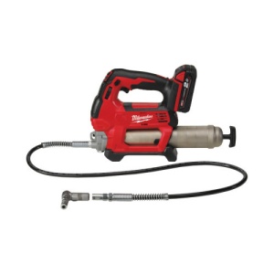 Pistol pentru gresat M18™ Milwaukee M18GG-201C, cod 4933440490, 1 x M18 B2 acumulator, M12-18 C încărcător, cutie plastic