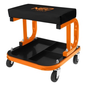 Platforma de lucru pe roti cu raft de scule
